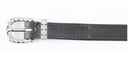 Leather spur straps with diamante buckle